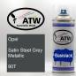 Preview: Opel, Satin Steel Grey Metallic, 90T: 400ml Sprühdose, von ATW Autoteile West.